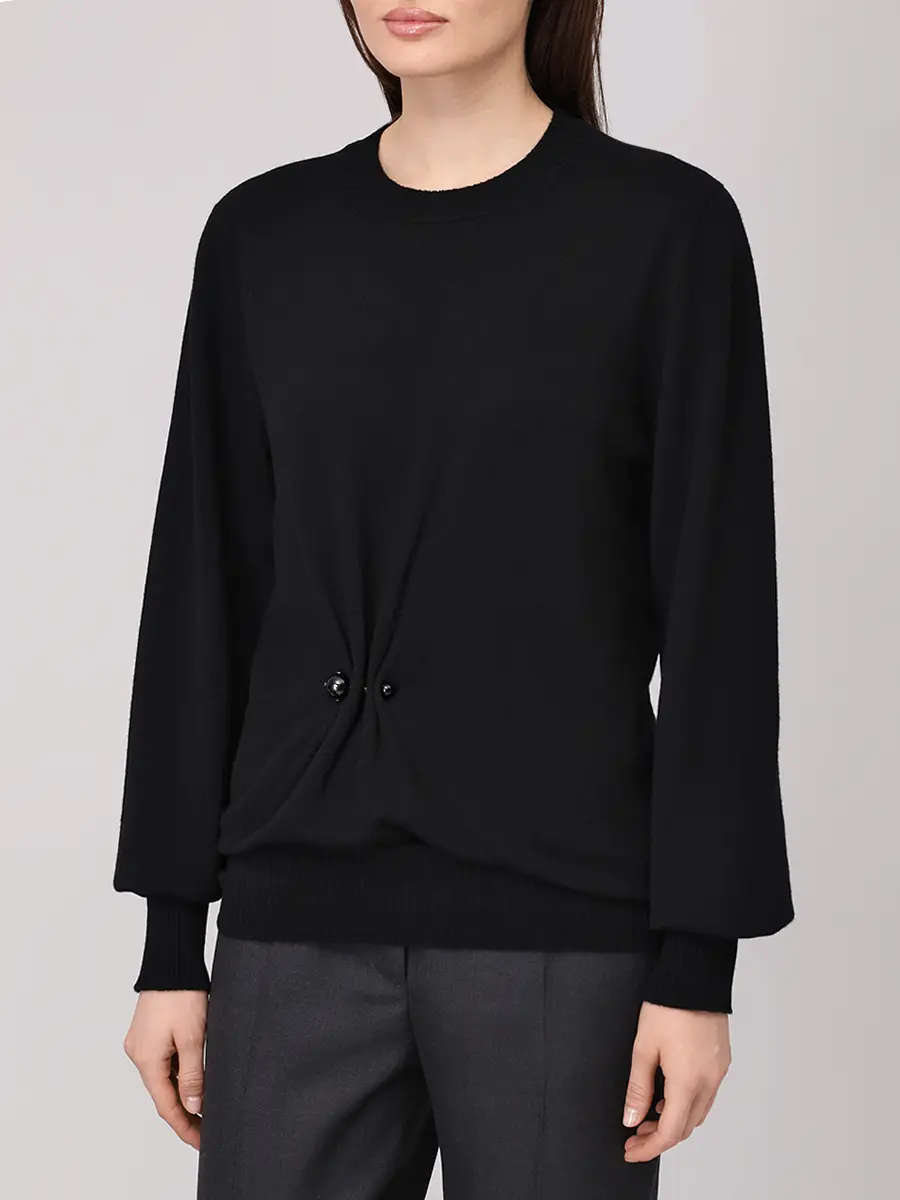 Джемпер кашемировый ALBERTA FERRETTI A093366050555 Черный  Фото 4