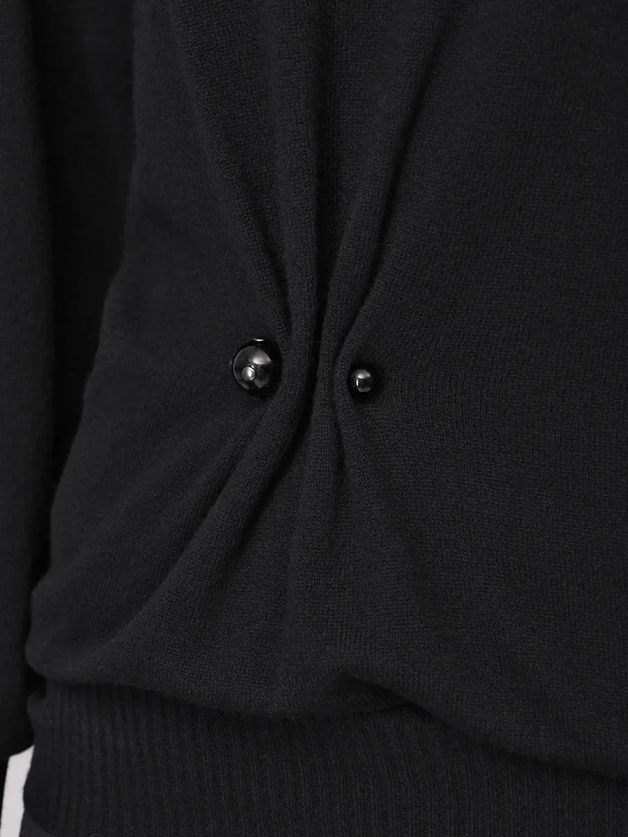 Джемпер кашемировый ALBERTA FERRETTI A093366050555 Черный  Фото 5