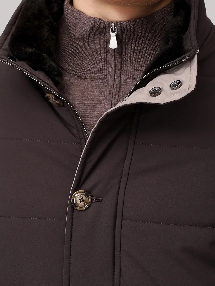 Куртка стеганая BARBA NAPOLI BU 4400/00006/51201/0090 Темно- Серый  Фото 5