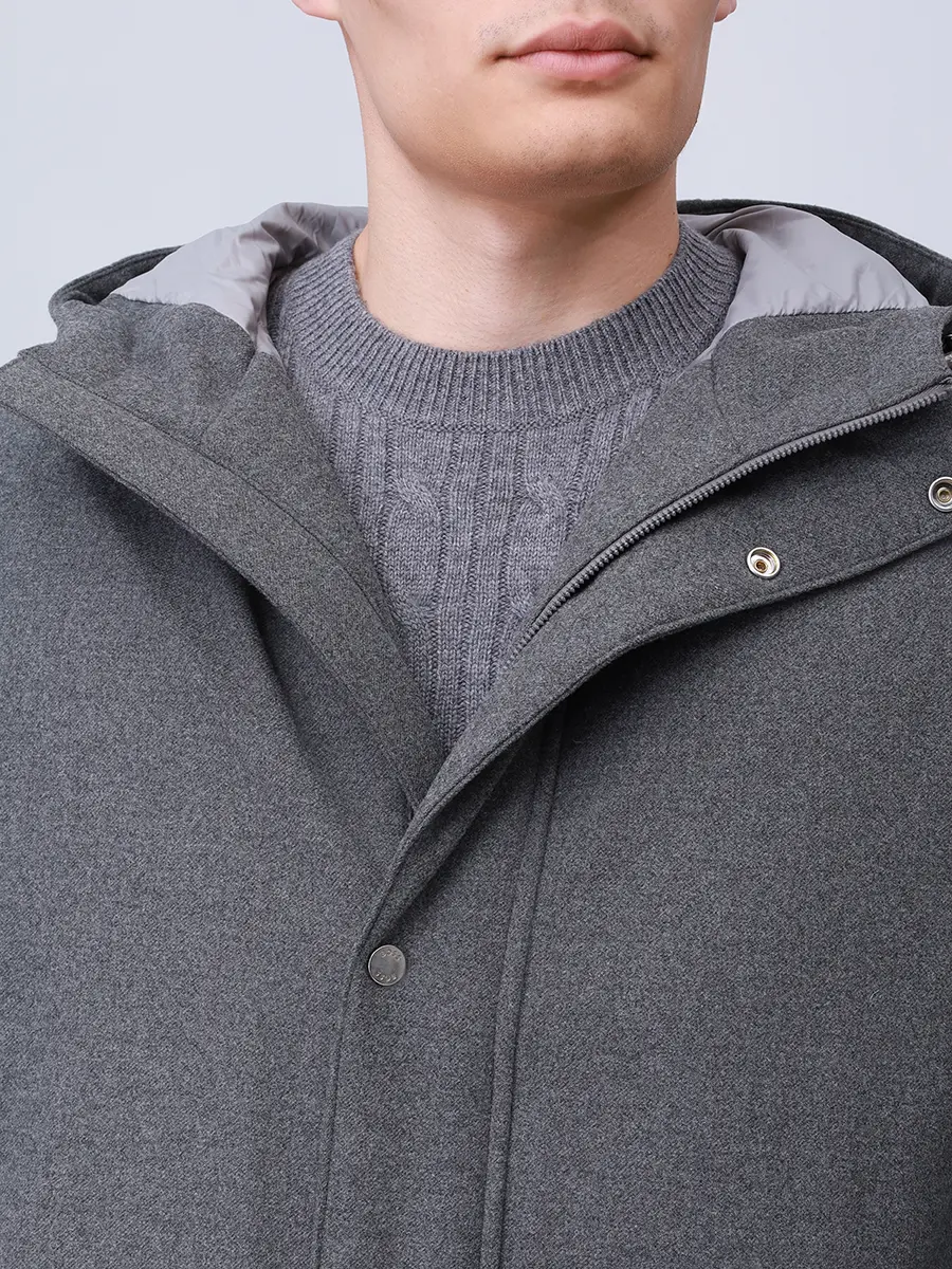 Куртка однотонная BOSS 50550790/030 Серый  Фото 5