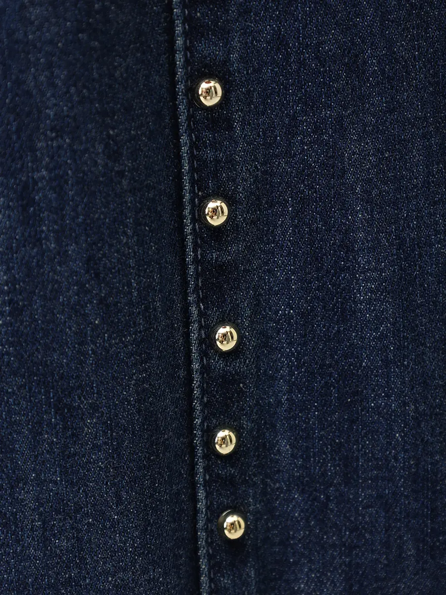 Джинсы хлопковые ELENA MIRO P481P026XJ34 Синий  Фото 6