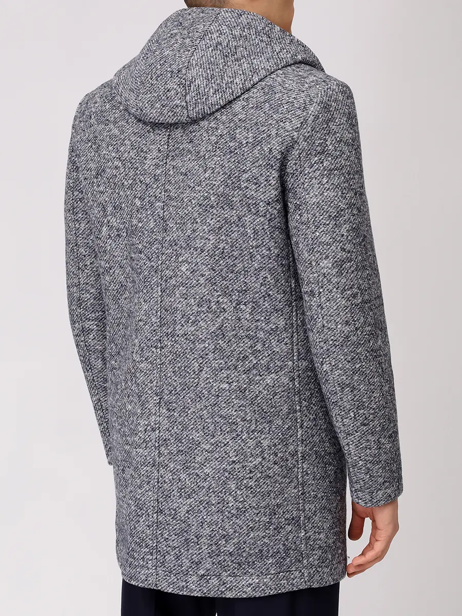 Пальто однотонное BOB A26LUIS170 T170 Серый  Фото 3