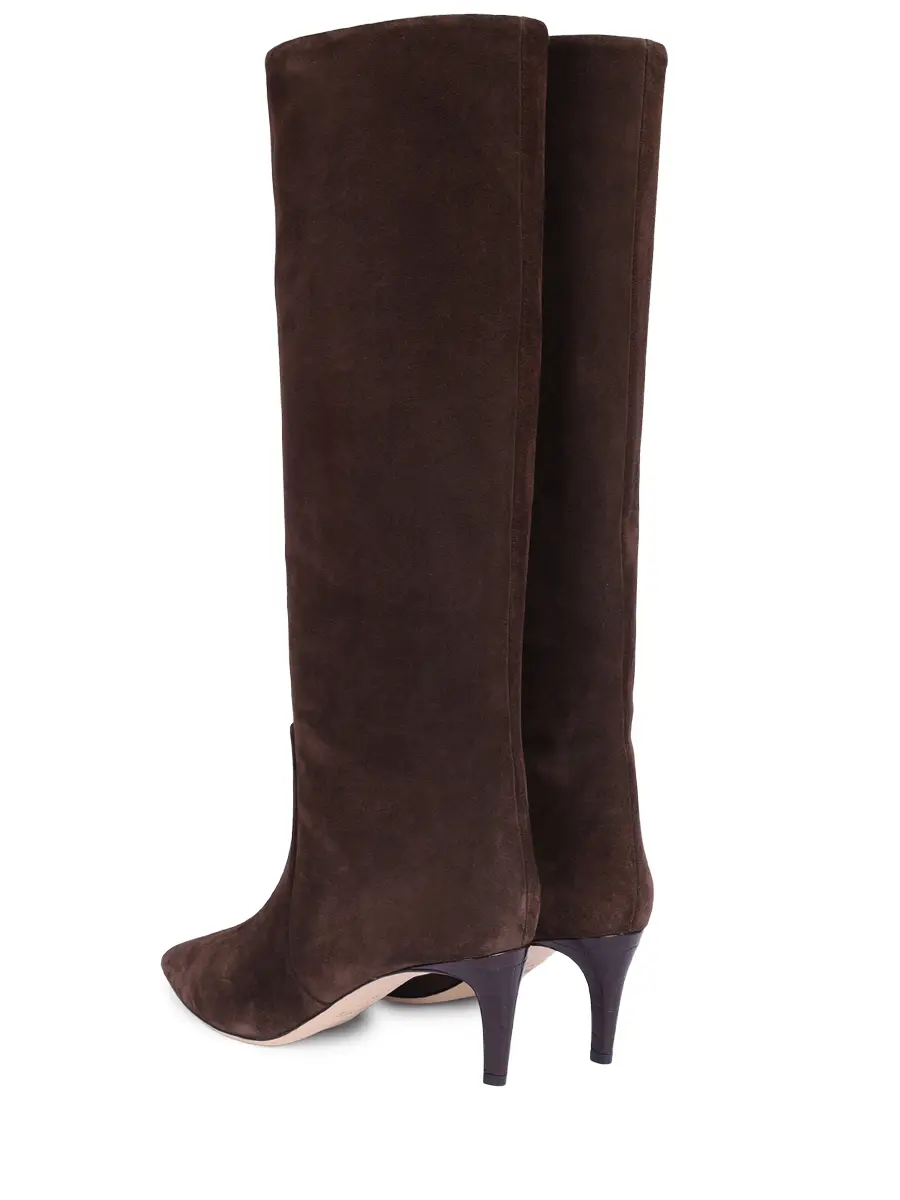 Сапоги замшевые PARIS TEXAS PX504-XV003-STILETTO BOOT 60 Коричневый  Фото 4