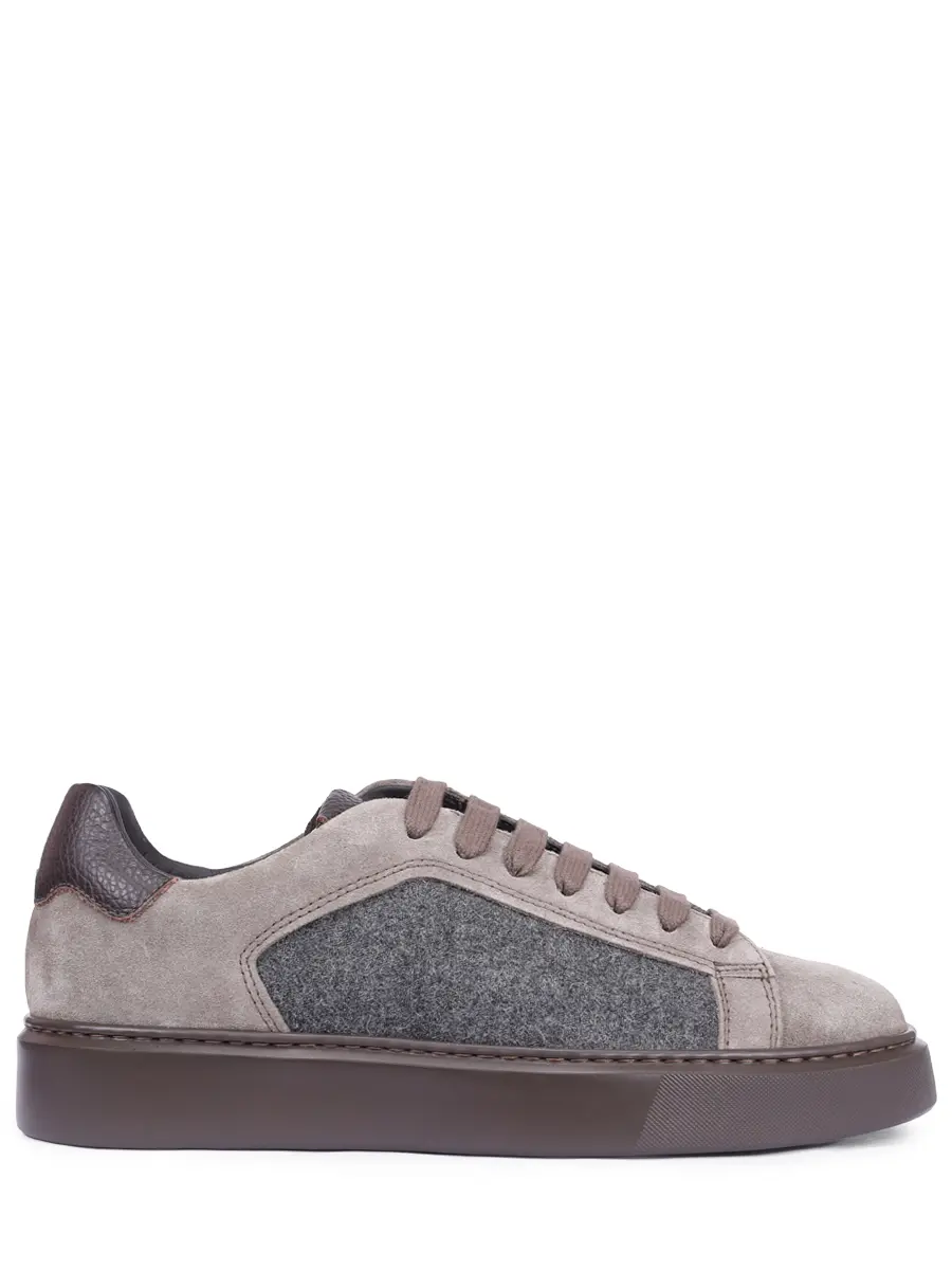 Кеды комбинированные на байке DOUCAL`S DU3322ALEXPJ717OM39 Бежевый 