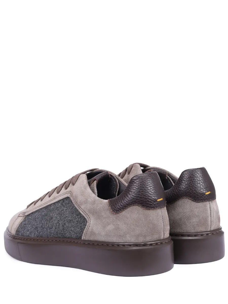 Кеды комбинированные на байке DOUCAL`S DU3322ALEXPJ717OM39 Бежевый  Фото 4