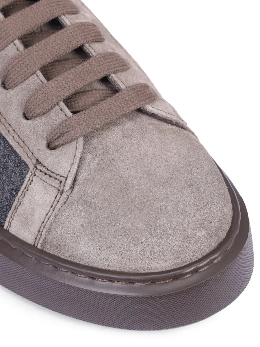 Кеды комбинированные на байке DOUCAL`S DU3322ALEXPJ717OM39 Бежевый  Фото 5