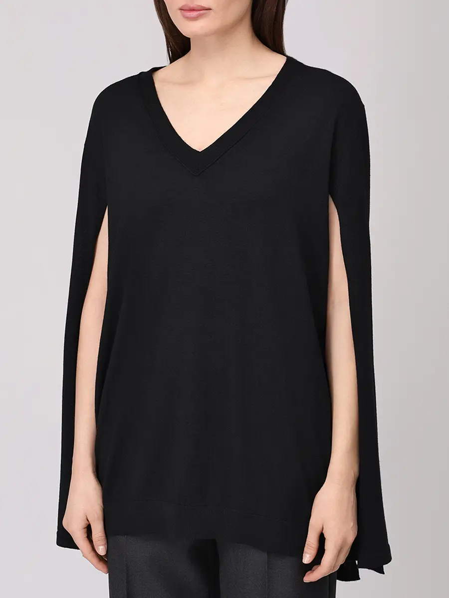 Пуловер шерстяной ALBERTA FERRETTI A091566060555 Черный  Фото 4