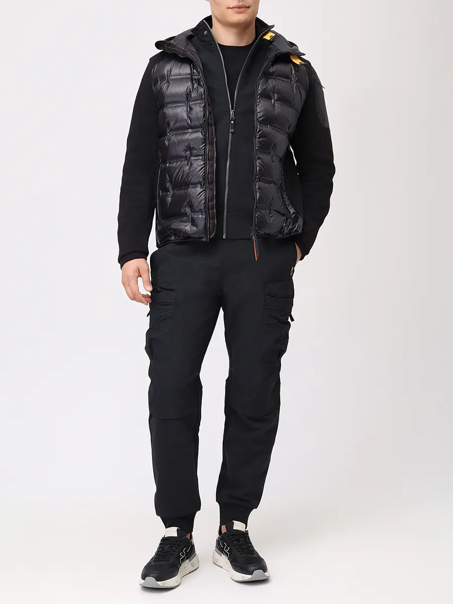 Куртка комбинированная PARAJUMPERS 25WMPMHYQP01/0541 Черный  Фото 2