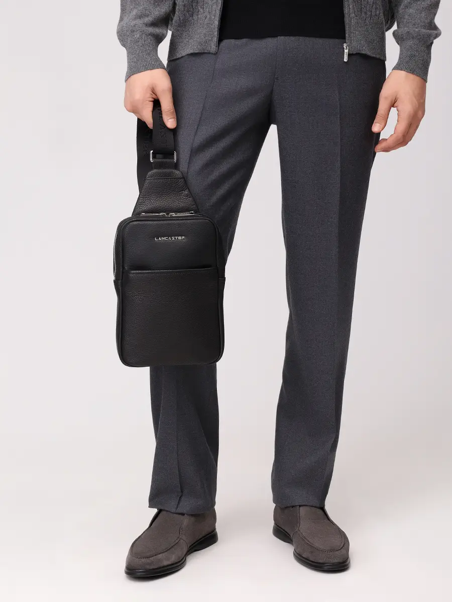 Сумка кожаная LANCASTER 370-32-NOIR Черный  Фото 2