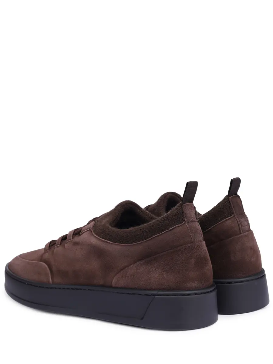 Кеды замшевые на байке ALDO BRUE` AB4793-CASA.L Коричневый  Фото 4