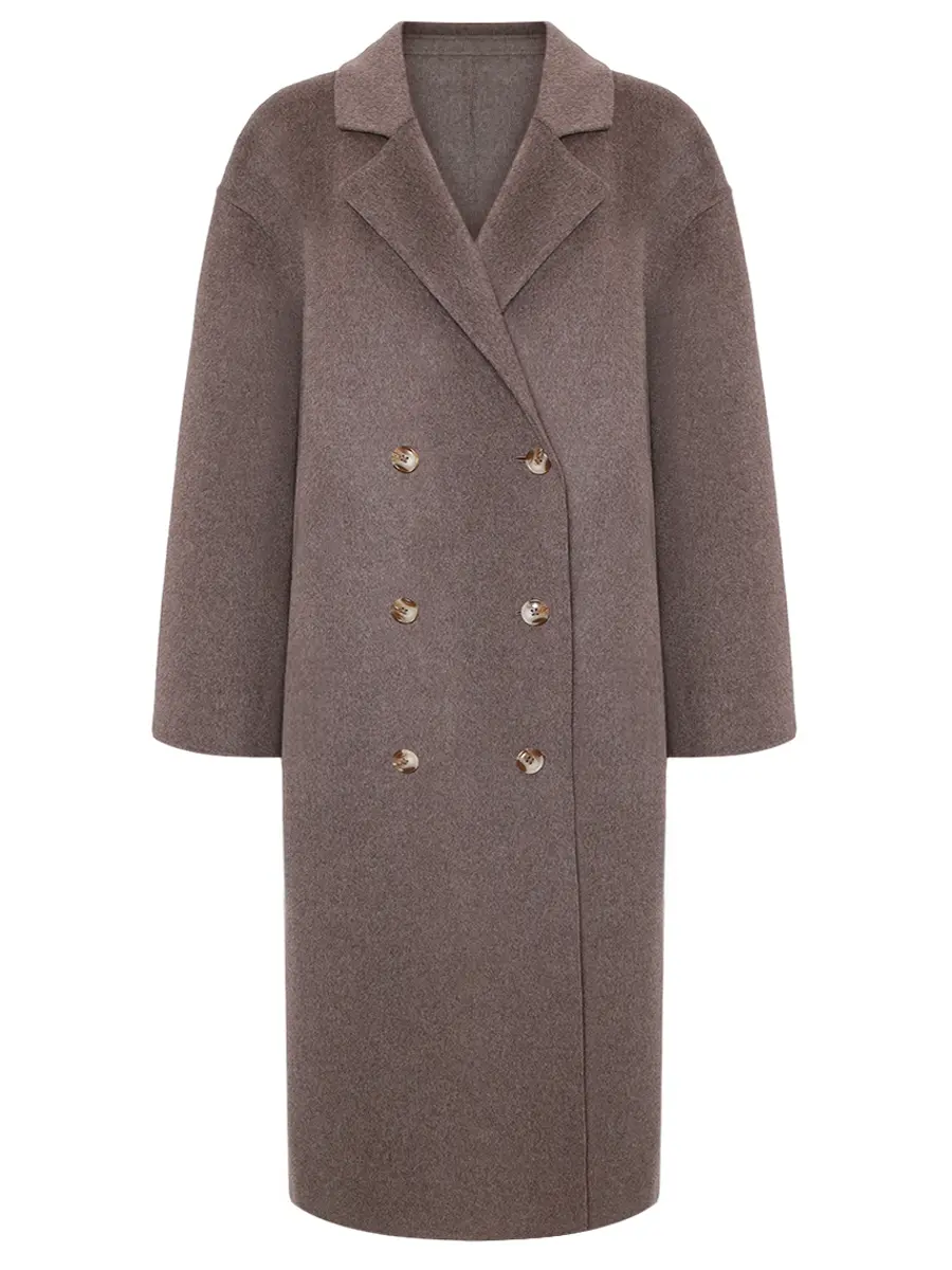 

Пальто шерстяное Borneo, Коричневый, BORNEO LDS