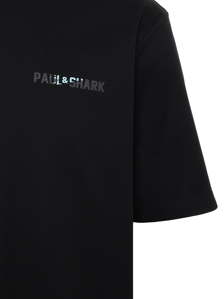 Футболка хлопковая PAUL & SHARK 15311633/011 Принт  Фото 3