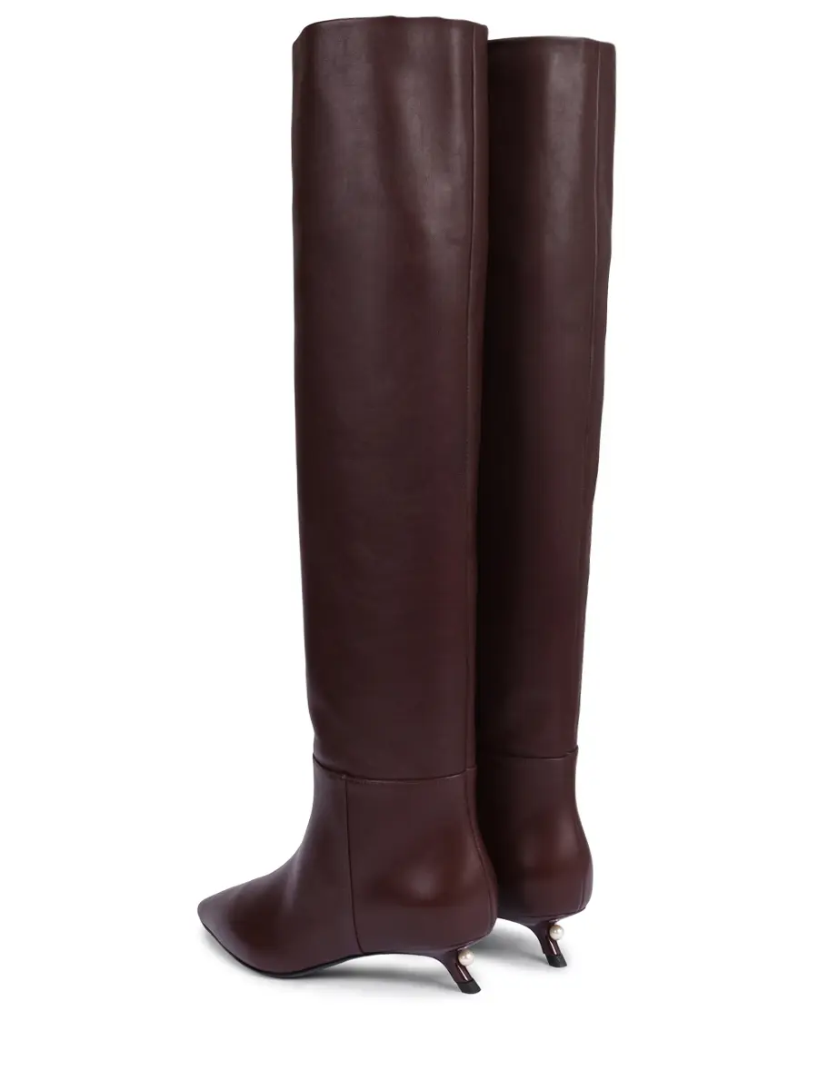 Сапоги кожаные ALEVI L26W9002.F.1245345 035 Бордовый  Фото 4