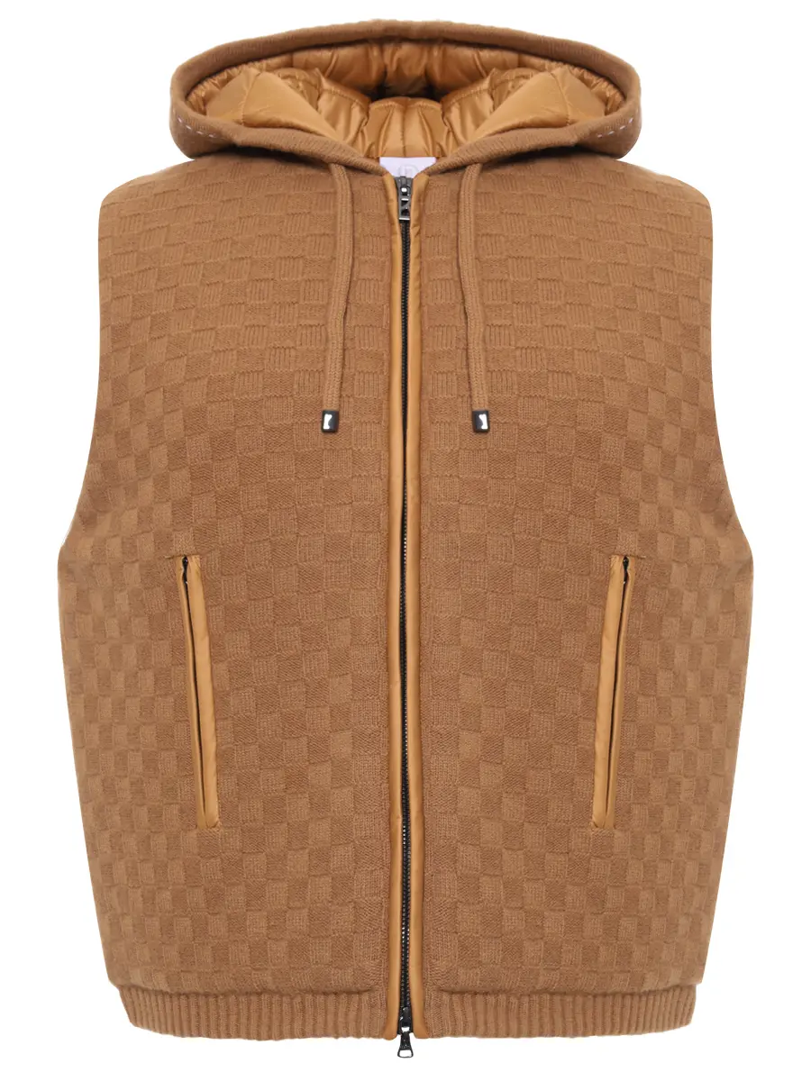 

Жилет шерстяной, Коричневый, LISSITY 36916090/792