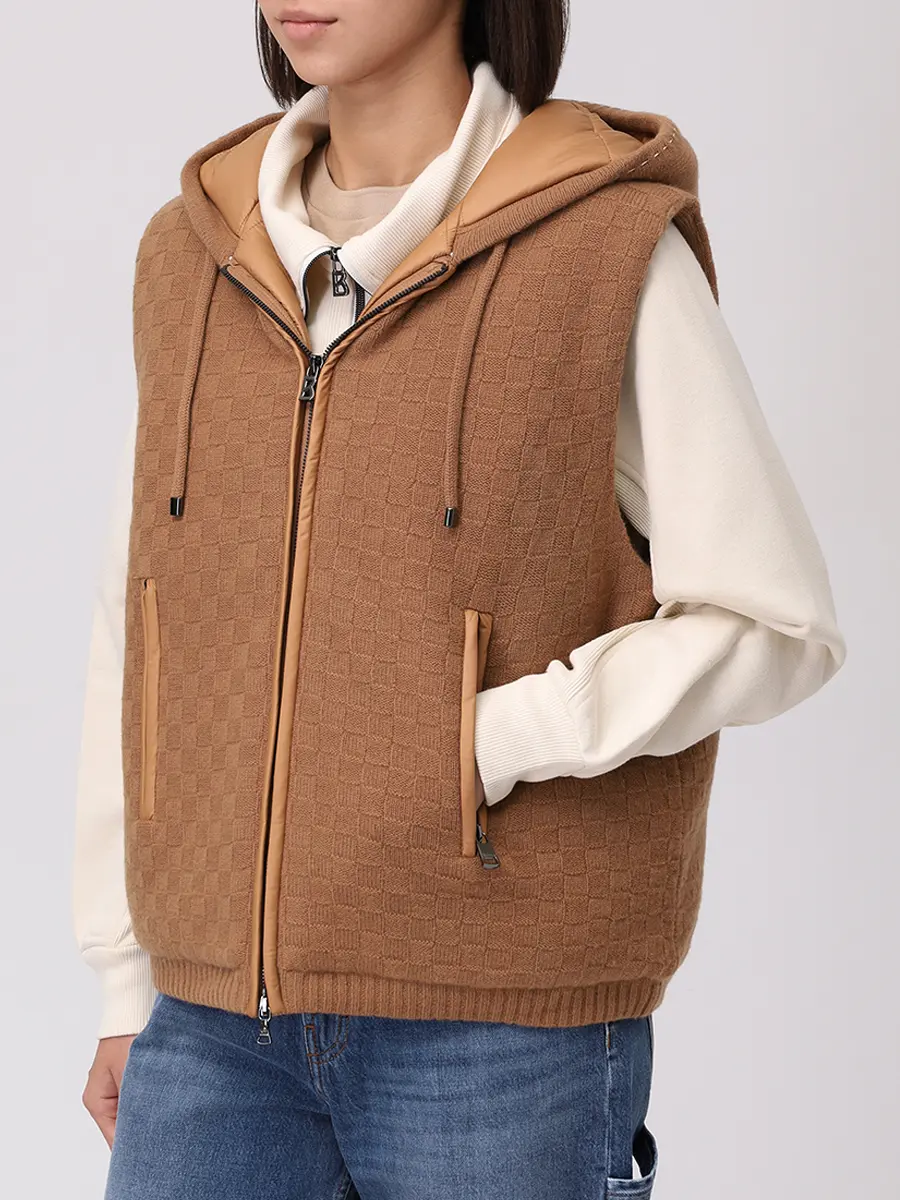 Жилет шерстяной BOGNER LISSITY 36916090/792 Коричневый  Фото 4