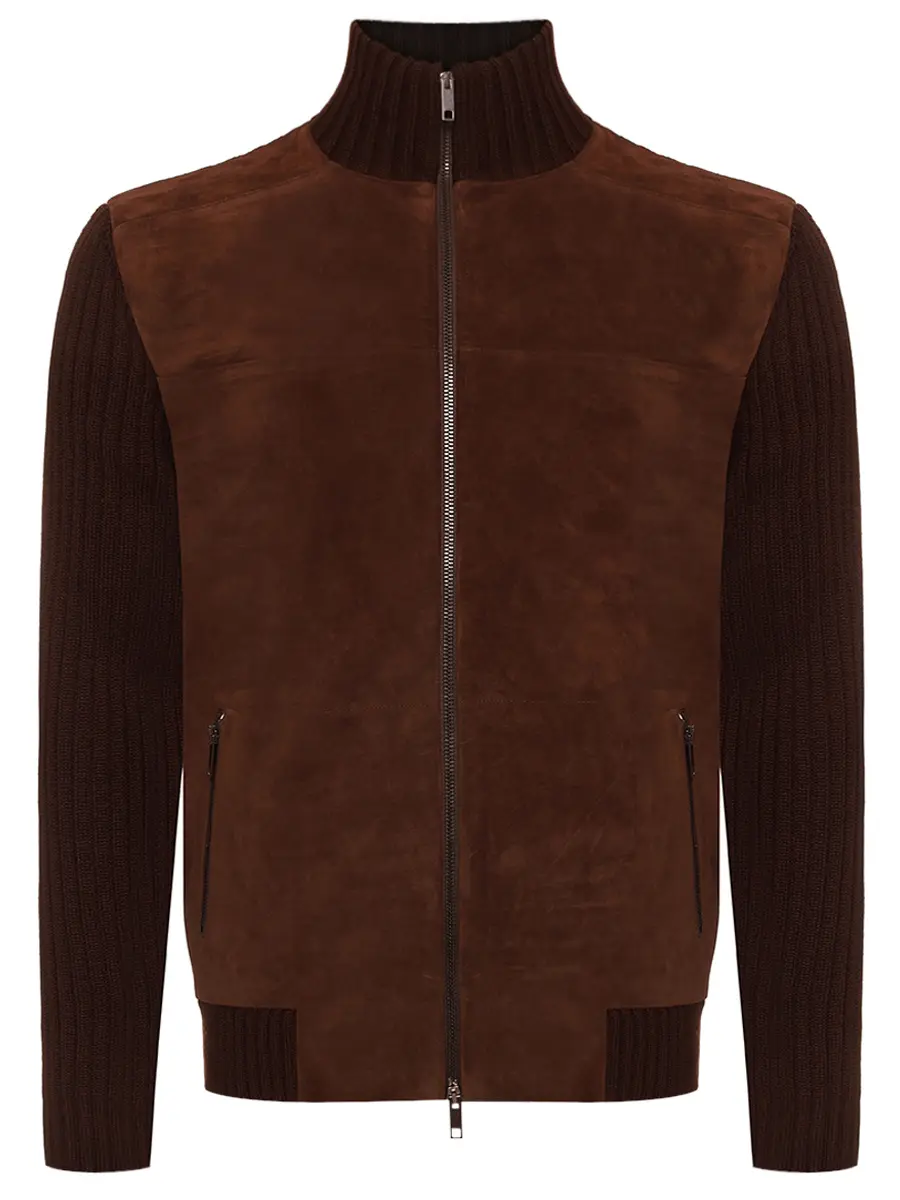 Кардиган комбинированный DANIELE FIESOLI 0136/33 MORO Коричневый 