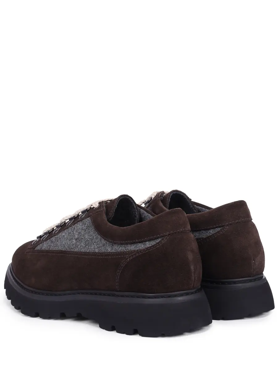 Ботинки комбинированные на байке DOUCAL`S DU3486GOTNPT814NM23 Коричневый  Фото 4