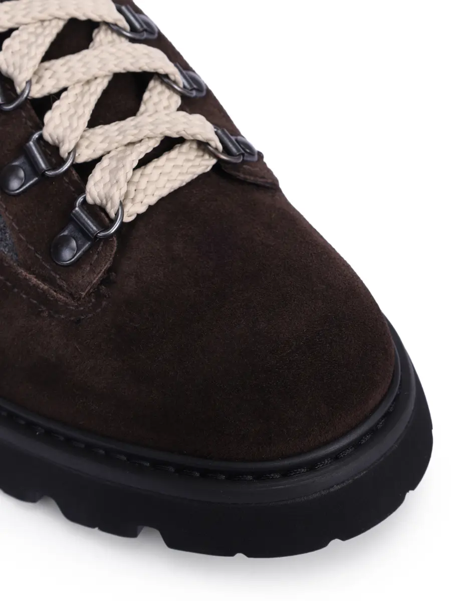 Ботинки комбинированные на байке DOUCAL`S DU3486GOTNPT814NM23 Коричневый  Фото 5