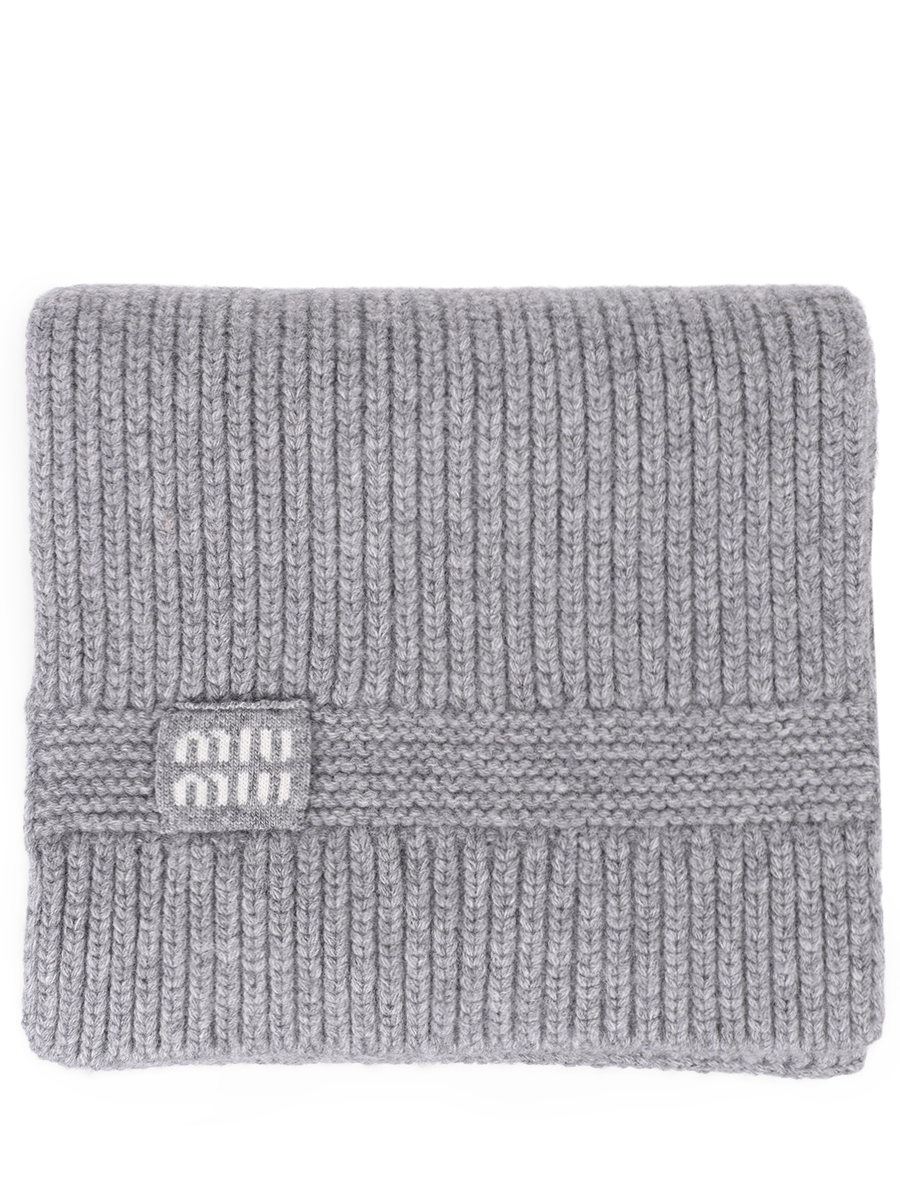 Шарф из шерсти и кашемира MIU MIU