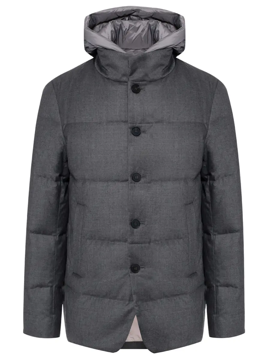 Пуховик стеганый DUNO BJORN 480 Серый 