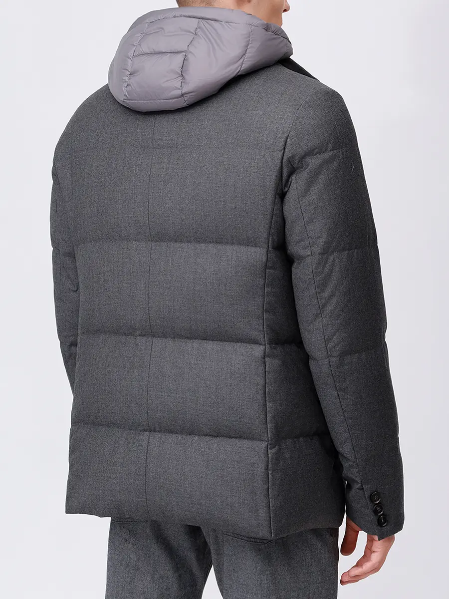 Пуховик стеганый DUNO BJORN 480 Серый  Фото 3