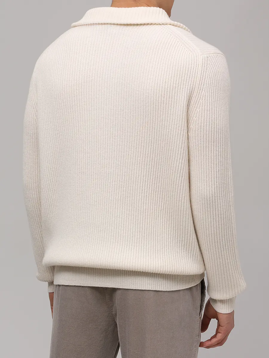 Свитер кашемировый Balvin BOGNER BALVIN 88559764/133 Кремовый  Фото 3