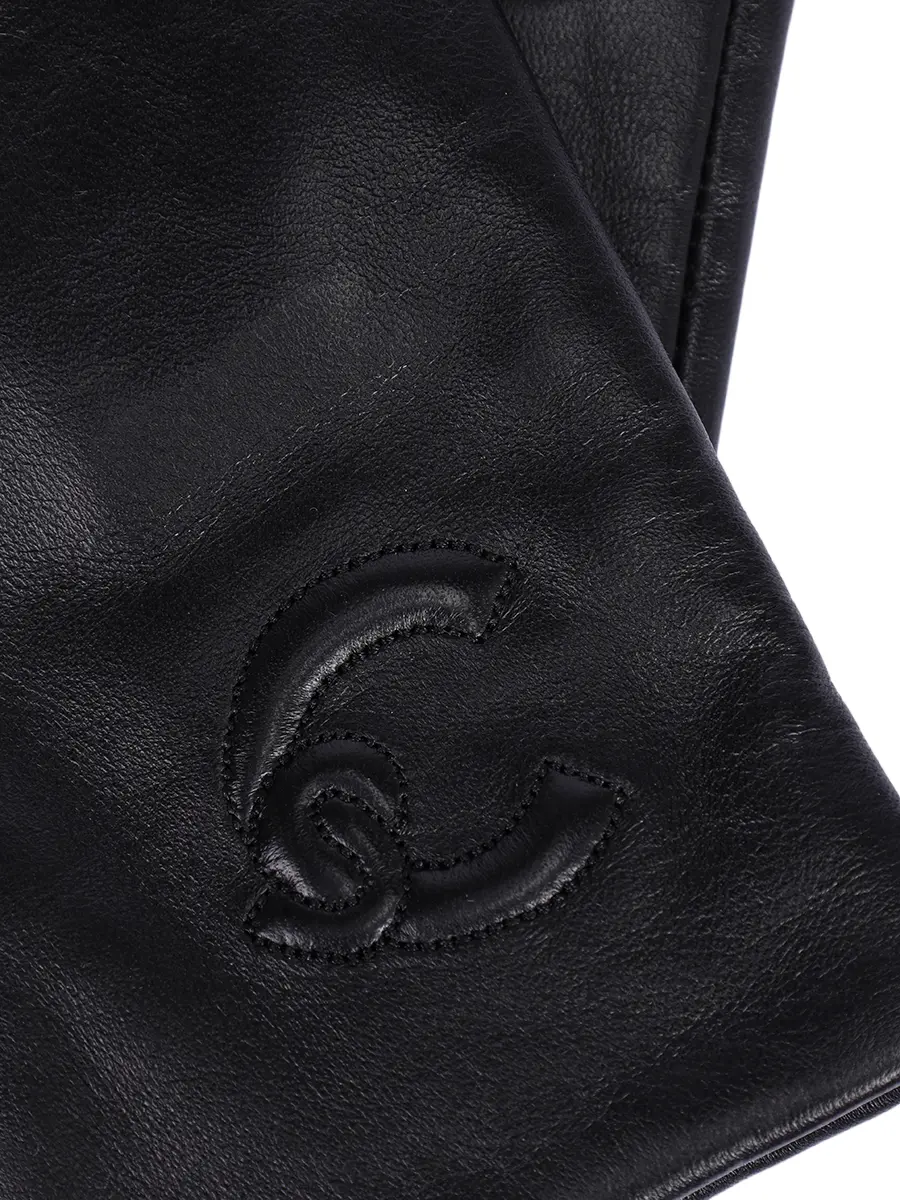 Перчатки кожаные COCCINELLE E7 TSY 41 01 01/001 Черный  Фото 3