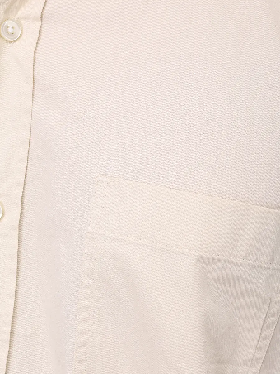 Рубашка Regular Fit хлопковая BOSS 50550585/131 Кремовый  Фото 6