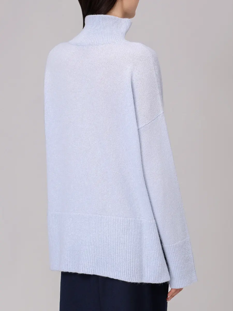 Свитер из шерсти альпака ANTONELLI FIRENZE 41609P-01654-20701 Голубой  Фото 3