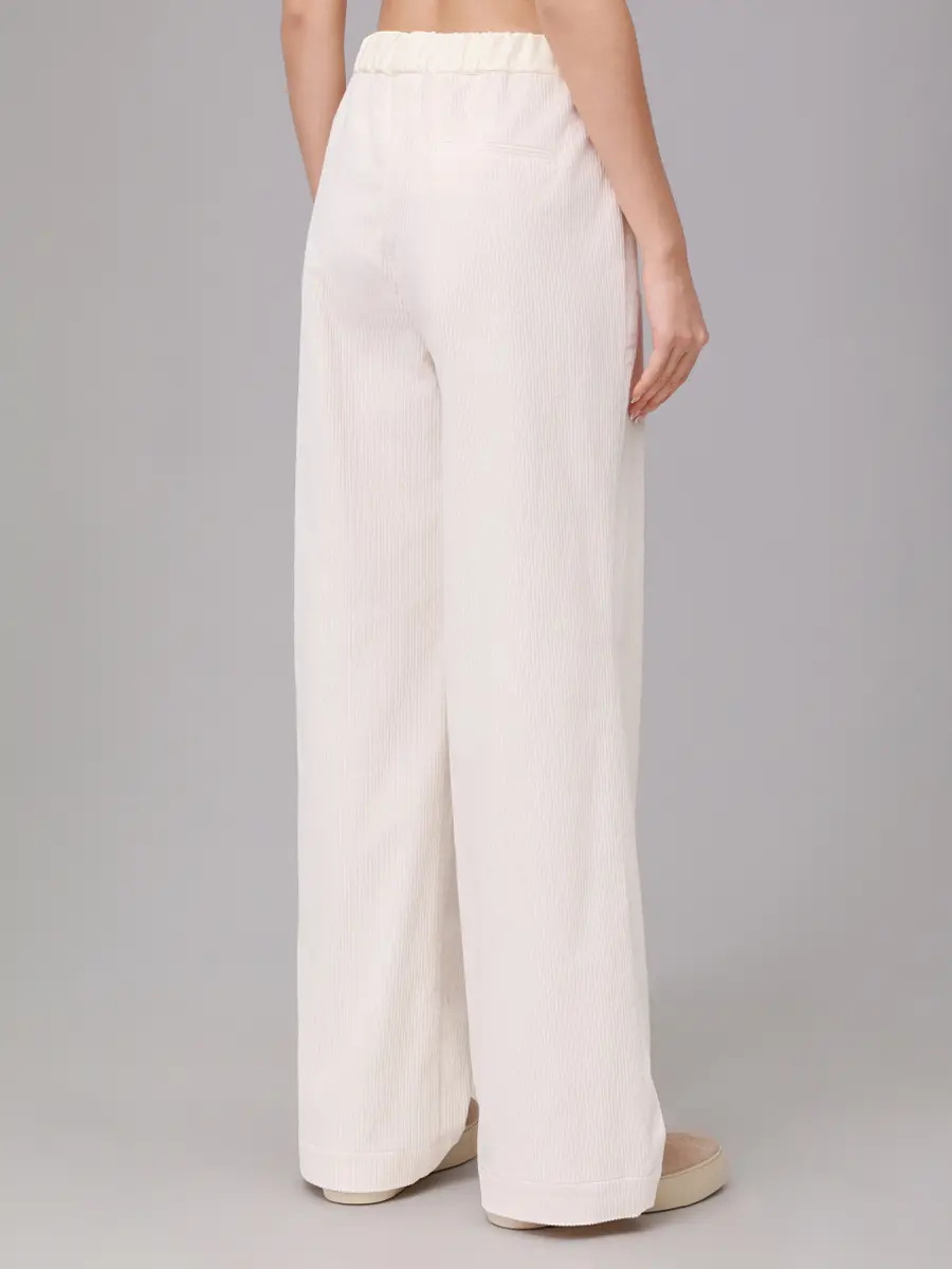 Брюки вельветовые LORENA ANTONIAZZI C2591PA81D_5118 101 Белый  Фото 3