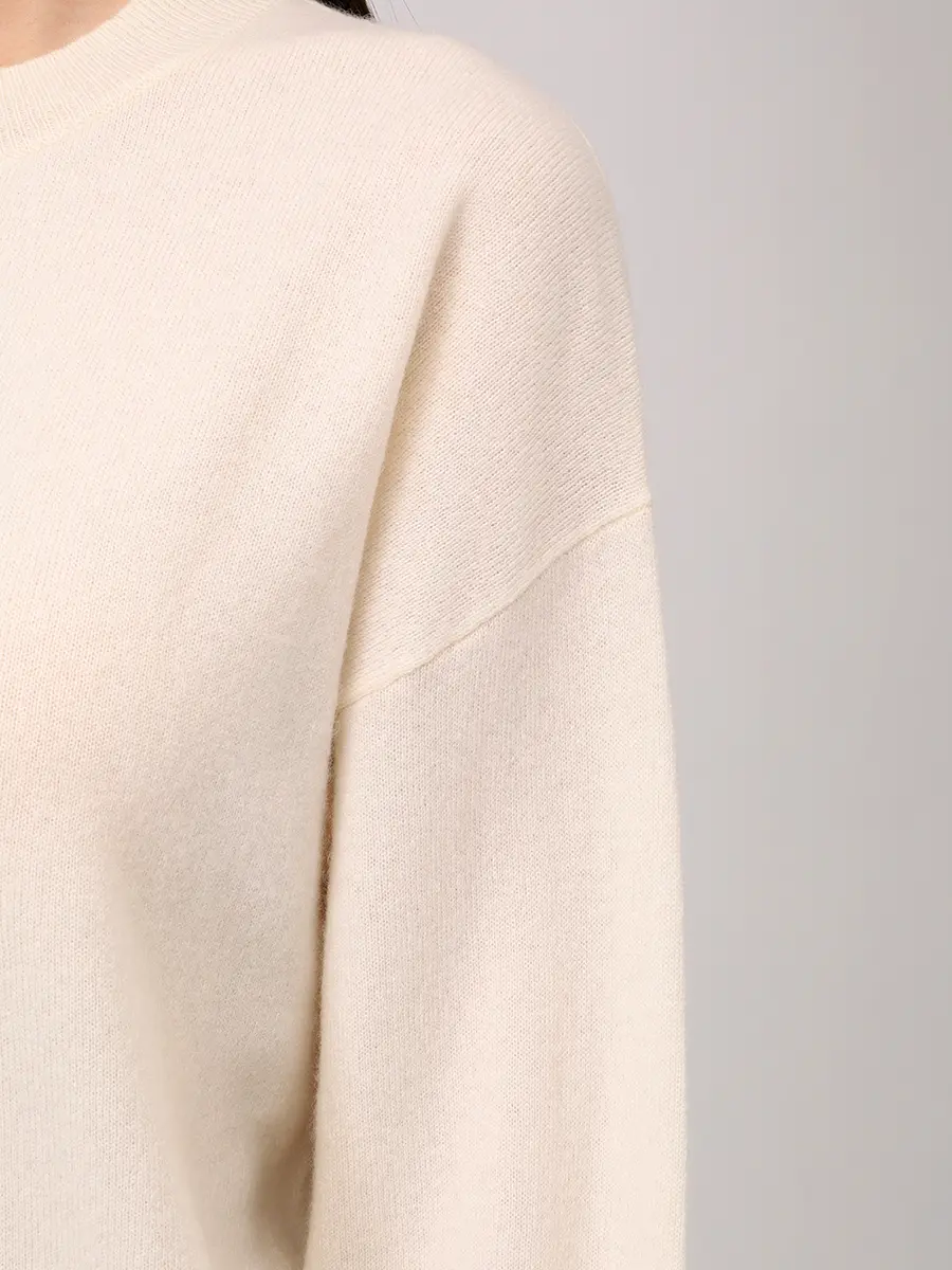 Джемпер кашемировый BOSS 50547883/118 Кремовый  Фото 5