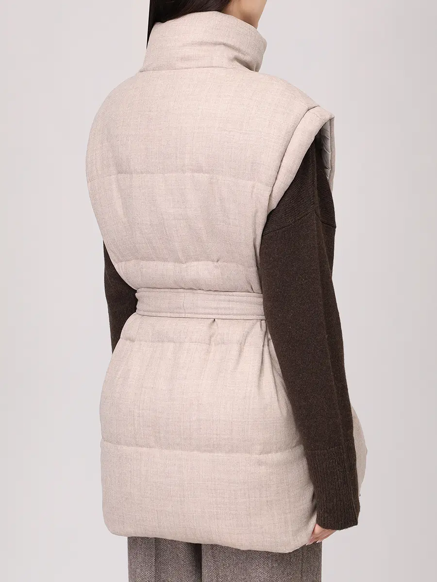 Жилет стеганый ANTONELLI FIRENZE P3430P-857C-122 Бежевый  Фото 3