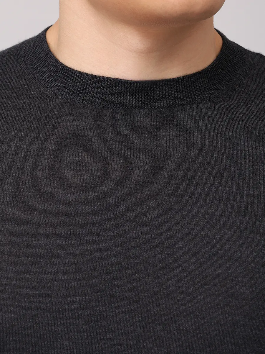 Джемпер из шерсти и кашемира AGNONA K106U28U-0V1809U-K71 Серый  Фото 5