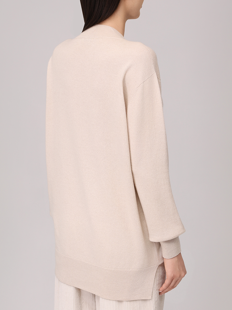 Пуловер кашемировый AGNONA K008018U-4K120NU-N14 Бежевый  Фото 3