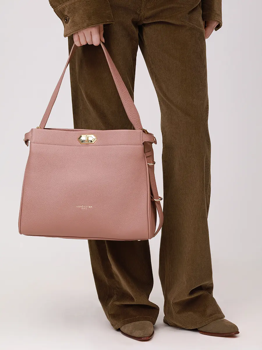 Сумка кожаная Mademoiselle LANCASTER 572-106-NUDEFUME Бежевый  Фото 2