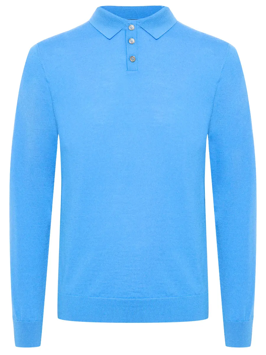 Поло шерстяное DANIELE FIESOLI 0026/26 SKY Голубой 