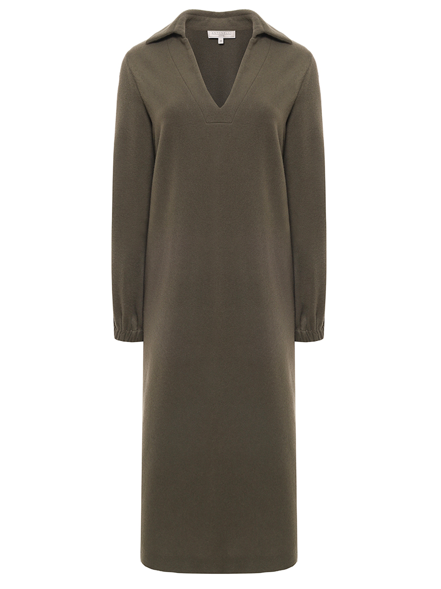 Платье шерстяное ANTONELLI FIRENZE P6496-898C-220 Зеленый 