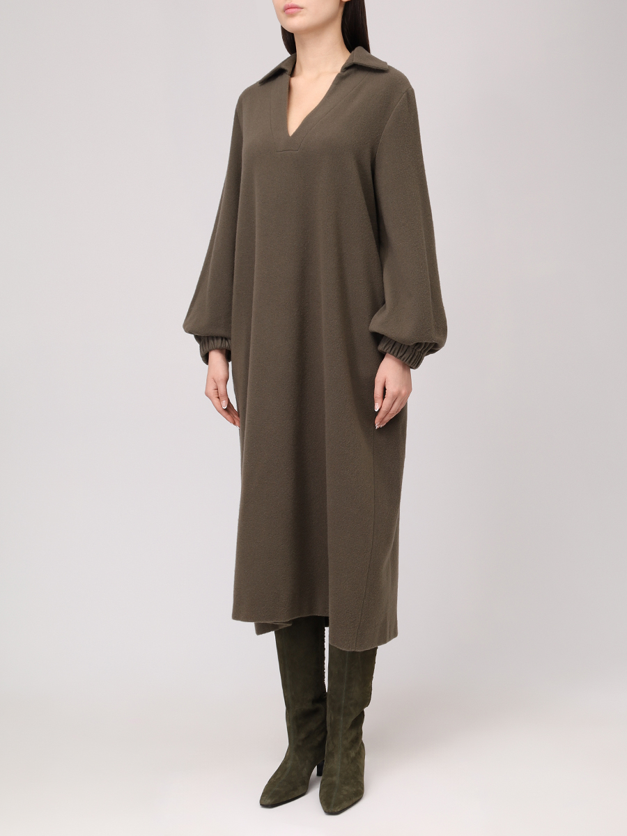 Платье шерстяное ANTONELLI FIRENZE P6496-898C-220 Зеленый  Фото 4