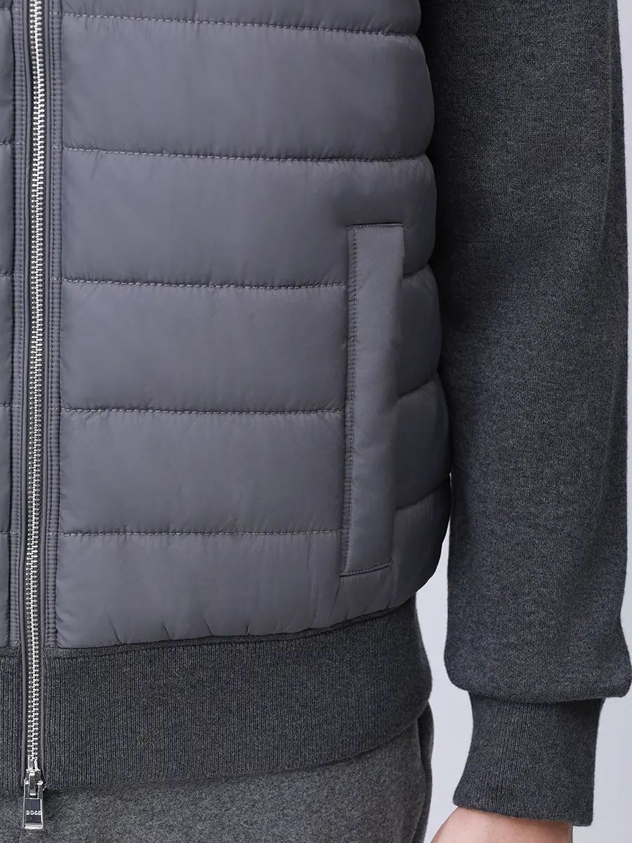 Кардиган комбинированный BOSS 50549991/030 Серый  Фото 5