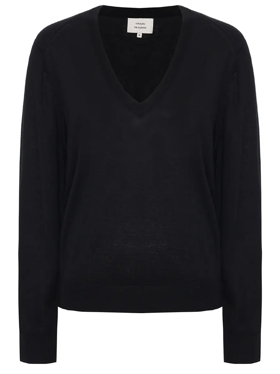 

Пуловер кашемировый Julio, Черный, JULIO