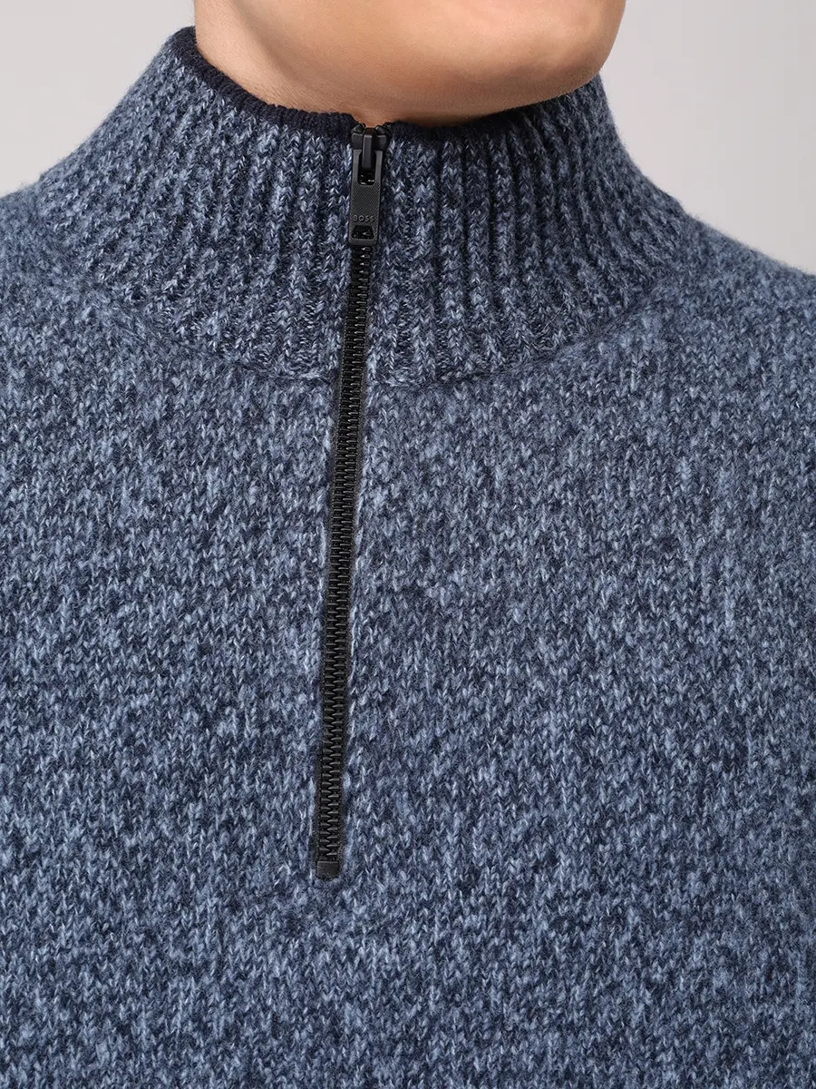 Джемпер шерстяной BOSS 50548669/404 Синий  Фото 5