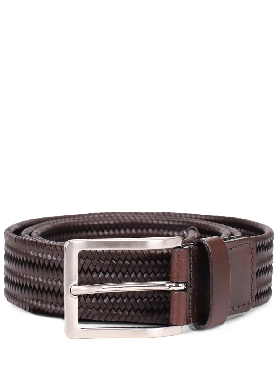 

Ремень кожаный, Коричневый, 23B602.3