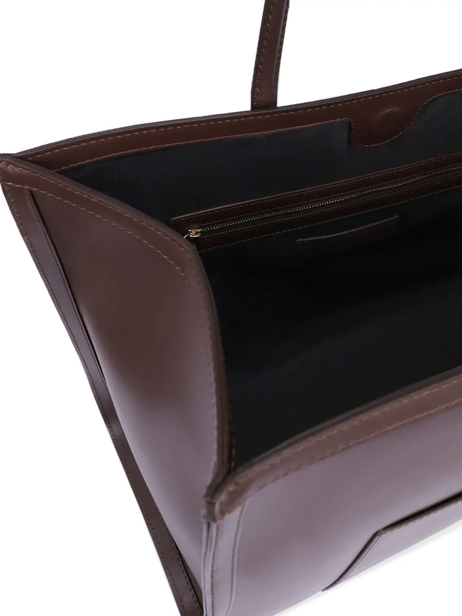 Сумка-тоут кожаная Anyla LOULOU DE SAISON ANYLA Коричневый  Фото 4