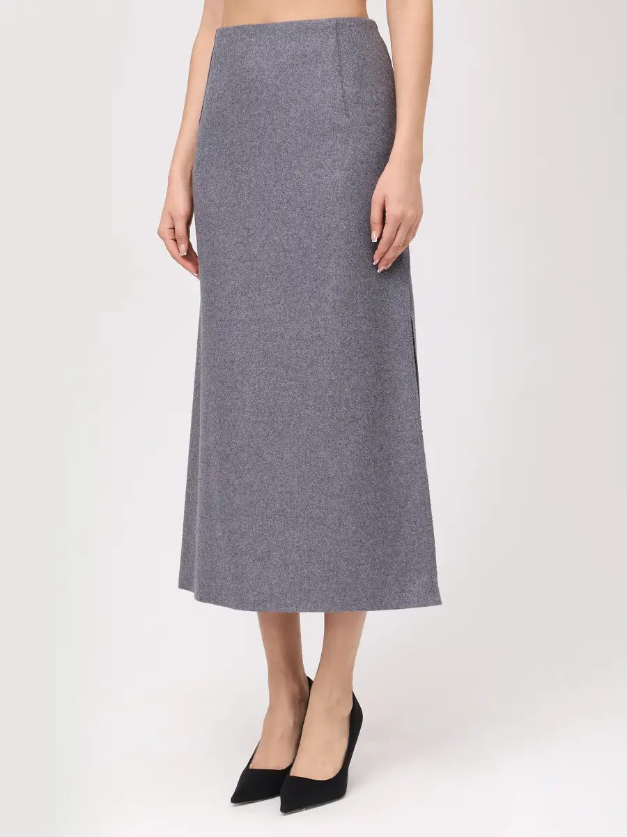 Юбка шерстяная BOSS 50550793/028 Серый  Фото 4