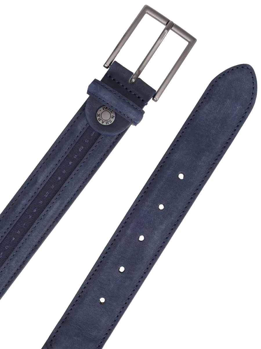 Ремень кожаный PAUL & SHARK 15316001/050 Синий  Фото 3