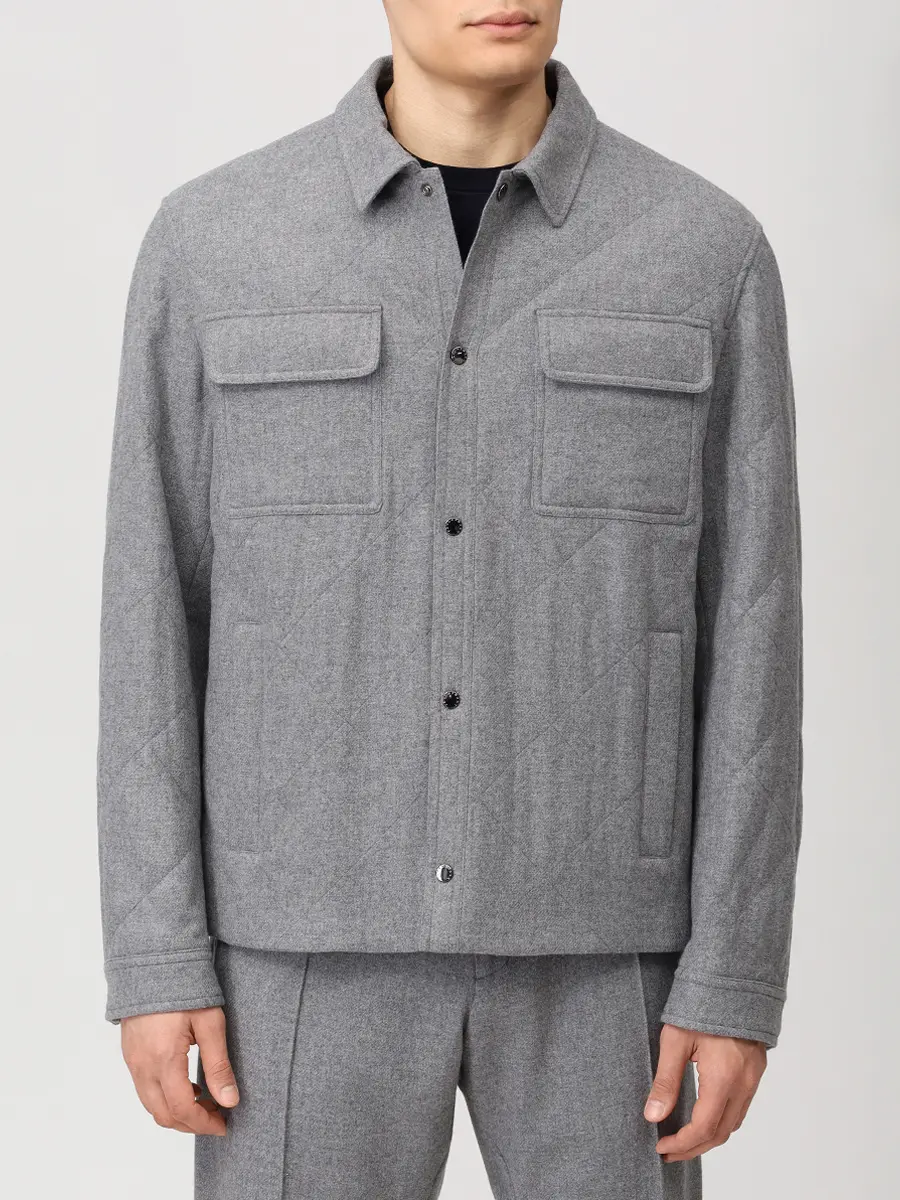 Куртка шерстяная PAUL & SHARK 15312443/067 Серый  Фото 4