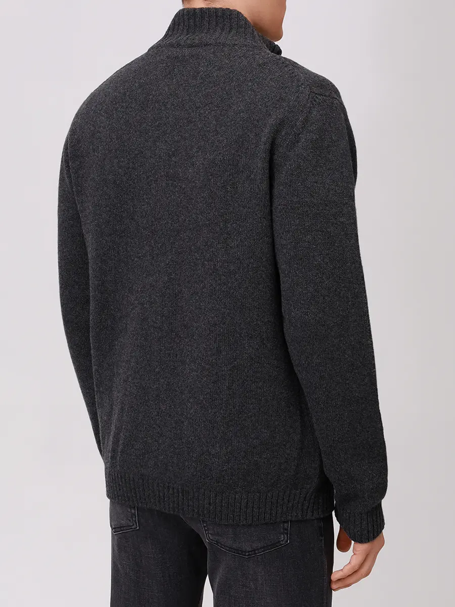 Кардиган шерстяной DANIELE FIESOLI 0192/12 ANTRAX Темно- Серый  Фото 3