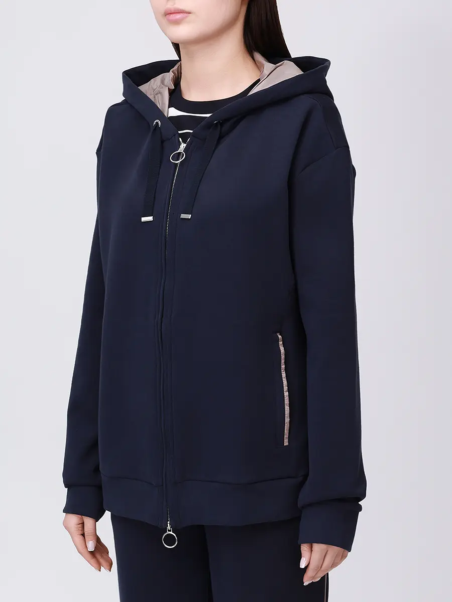 Толстовка хлопковая PAUL & SHARK 15351800/050 Синий  Фото 4