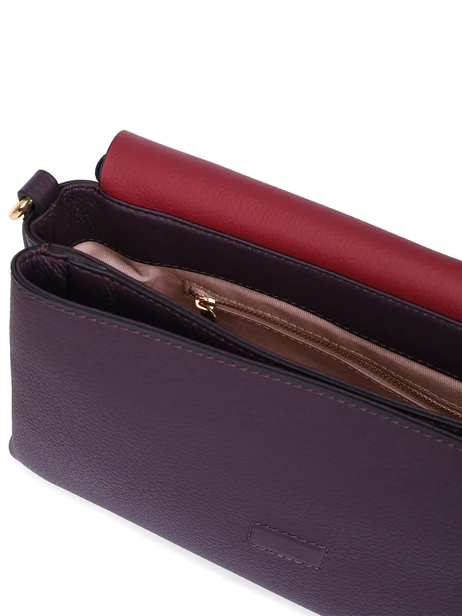 Сумка кожаная Boheme Grana Double COCCINELLE E1 M50 12 01 01/738 Фиолетовый  Фото 4