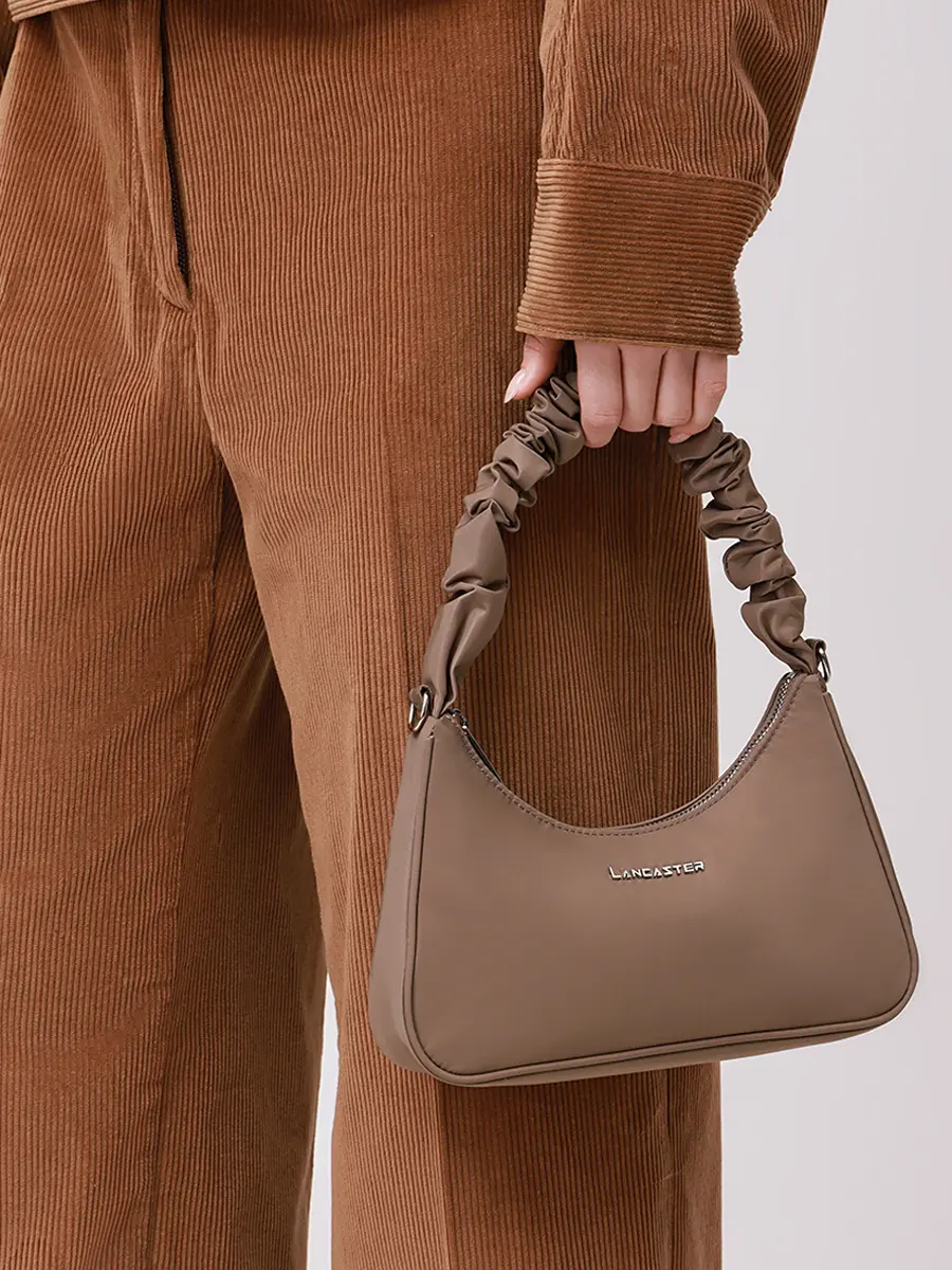 Сумка текстильная Basic Chouchou LANCASTER 510-68-GALETFON Коричневый  Фото 2